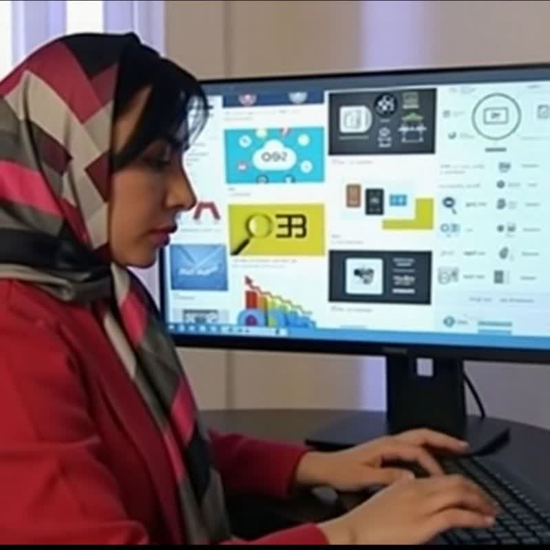 خانم مظاهری کارشناس سئو